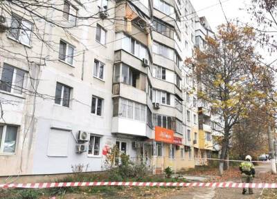 Взрыв газа в девятиэтажном доме в Симферополе произошел из-за утечки