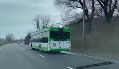 Маршрут Северодонецк - Лисичанский ж/д вокзал: на дороге заметили первый троллейбус