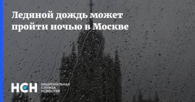 Ледяной дождь может пройти ночью в Москве