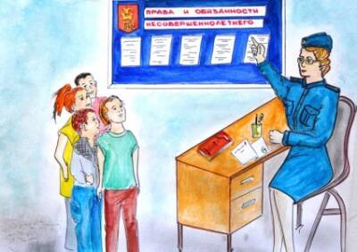Два кунгурских школьника стали победителями регионального этапа конкурса детских рисунков «Мои родители работают в полиции»