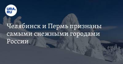 Челябинск и Пермь признаны самыми снежными городами России