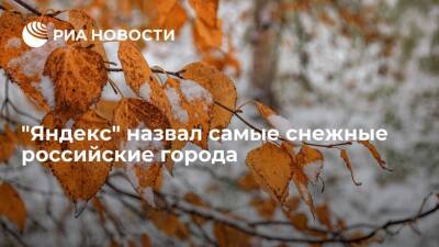 "Яндекс" назвал Челябинск, Пермь и Нижний Новгород самыми снежными городами