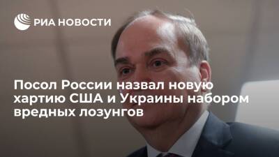 Посол России Антонов назвал новую хартию США и Украины набором вредных лозунгов