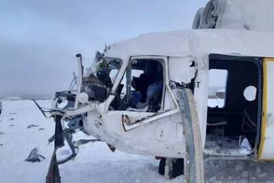 Появились первые кадры с места аварийной посадки Ми-8 в Красноярском крае