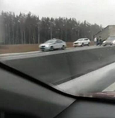 Пробка из-за ДТП образовалась у поворота на Володарск