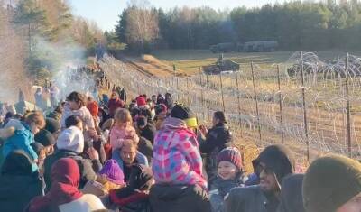 Беженцев из Белоруссии задержали на литовской границе при попытке прорваться в страну