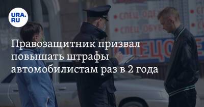 Правозащитник призвал повышать штрафы автомобилистам раз в 2 года