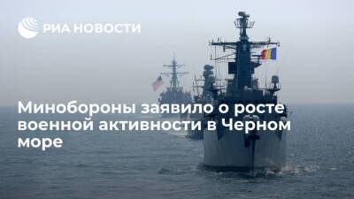 Минобороны зафиксировало рост военной активности США и НАТО в Черном море