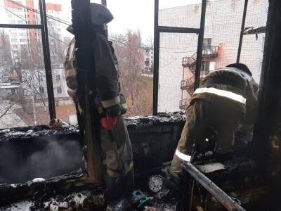 На улице Титова в Липецке сгорела квартира