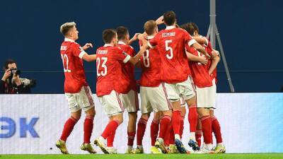 Сборная РФ забила третий гол в ворота Кипра на отборочном матче ЧМ-2022