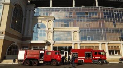 В Одессе потушили пожар на стадионе «Черноморец»