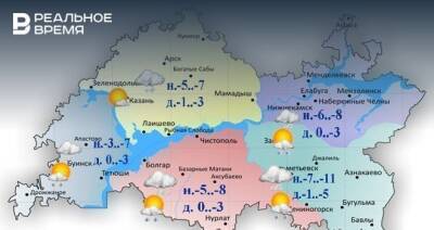 Сегодня в Татарстане ожидается снег, порывистый ветер и до -3 градусов