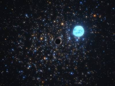 Черная дыра обнаружена в звездном скоплении за пределами Млечного Пути