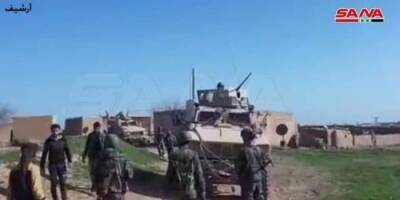Сирийская армия не пустила военную колонну США в город Камышлы - eadaily.com - США - Сирия - Камышлы