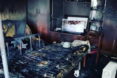 В Таганроге при пожаре в собственном доме погибла 77-летняя женщина
