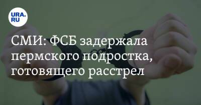 СМИ: ФСБ задержала пермского подростка, готовящего расстрел
