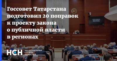 Госсовет Татарстана подготовил 20 поправок к проекту закона о публичной власти в регионах