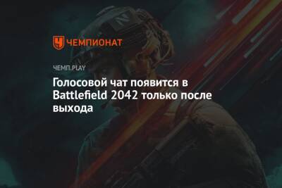 Голосовой чат появится в Battlefield 2042 только после выхода