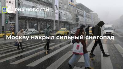 Москву накрыл сильный снегопад, осадки наблюдают почти во всех районах