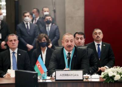Президент Ильхам Алиев: Зангезурский коридор - это проект, который объединит тюркский мир, Европу и наших соседей