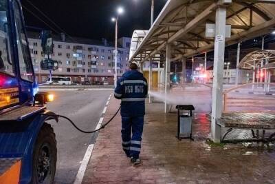 Санобработку транспортных остановок в Белгороде проводят ночью