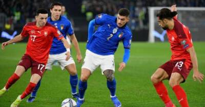 Сборная Италии не смогла обыграть Швейцарию в матче квалификации ЧМ-2022