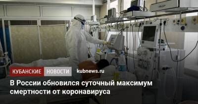 В России обновился суточный максимум смертности от коронавируса