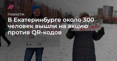 В Екатеринбурге около 300 человек вышли на акцию против QR-кодов