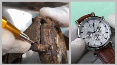 Мастер показал, как отреставрировал часы, найденные на свалке (Видео)