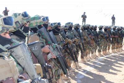 Стрелковая подготовка рекрутов «Талибана» в учебном центре ведётся на основе американских M4 и M16