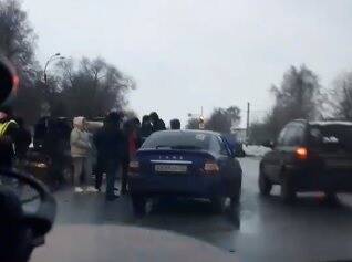 На Локомотивной столкнулись несколько автомобилей