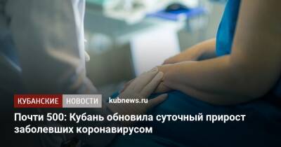 Почти 500: Кубань обновила суточный прирост заболевших коронавирусом