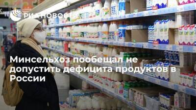Глава Минсельхоза Патрушев заверил, что власти не допустят дефицита продуктов в России