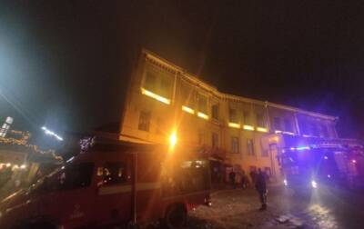В Киеве на Подоле горел ресторан