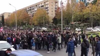 В Тбилиси началась акция сторонников Саакашвили