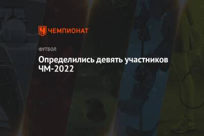 Определились девять участников ЧМ-2022