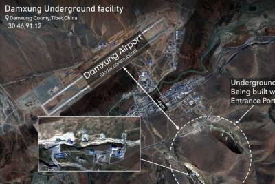 Китай строит подземный военный бункер в Тибете