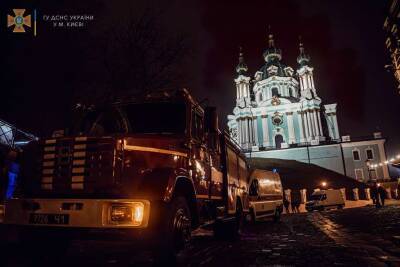 В историческом центре Киева горел ресторан (ФОТО)