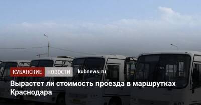 Вырастет ли стоимость проезда в маршрутках Краснодара