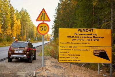 Дорожники досрочно отремонтировали подъезда к поселку Пушное