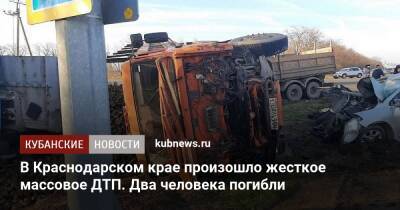 В Краснодарском крае произошло жесткое массовое ДТП. Два человека погибли