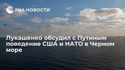 Лукашенко обсудил с Путиным, как "мерзопакостно" ведут себя США и НАТО в Черном море