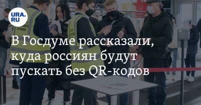 В Госдуме рассказали, куда россиян будут пускать без QR-кодов