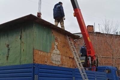 На Базарной в Тамбове демонтируют незаконно установленные ларьки
