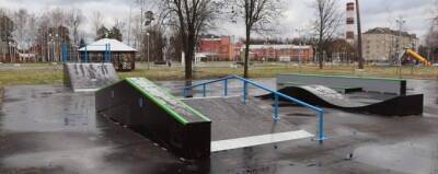 В городском парке Электрогорска завершили монтаж оборудования на скейт-площадке