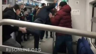 Новая драка в метро Москвы: мигрантов вытолкали из вагона (видео)