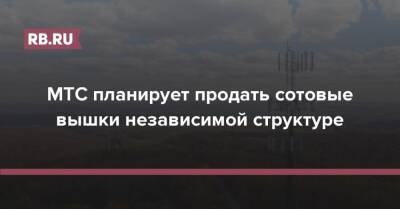 Иван Таврин - Вячеслав Николаев - МТС планирует продать сотовые вышки независимой структуре - rb.ru