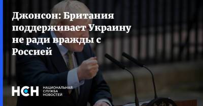 Джонсон: Британия поддерживает Украину не ради вражды с Россией