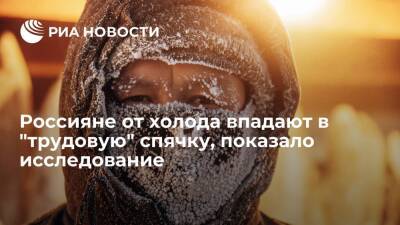Исследование сервиса "Зарпалата.ру": россияне от холода впадают в "трудовую" спячку