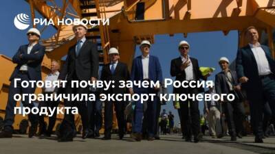 Готовят почву: зачем Россия ограничила экспорт ключевого продукта